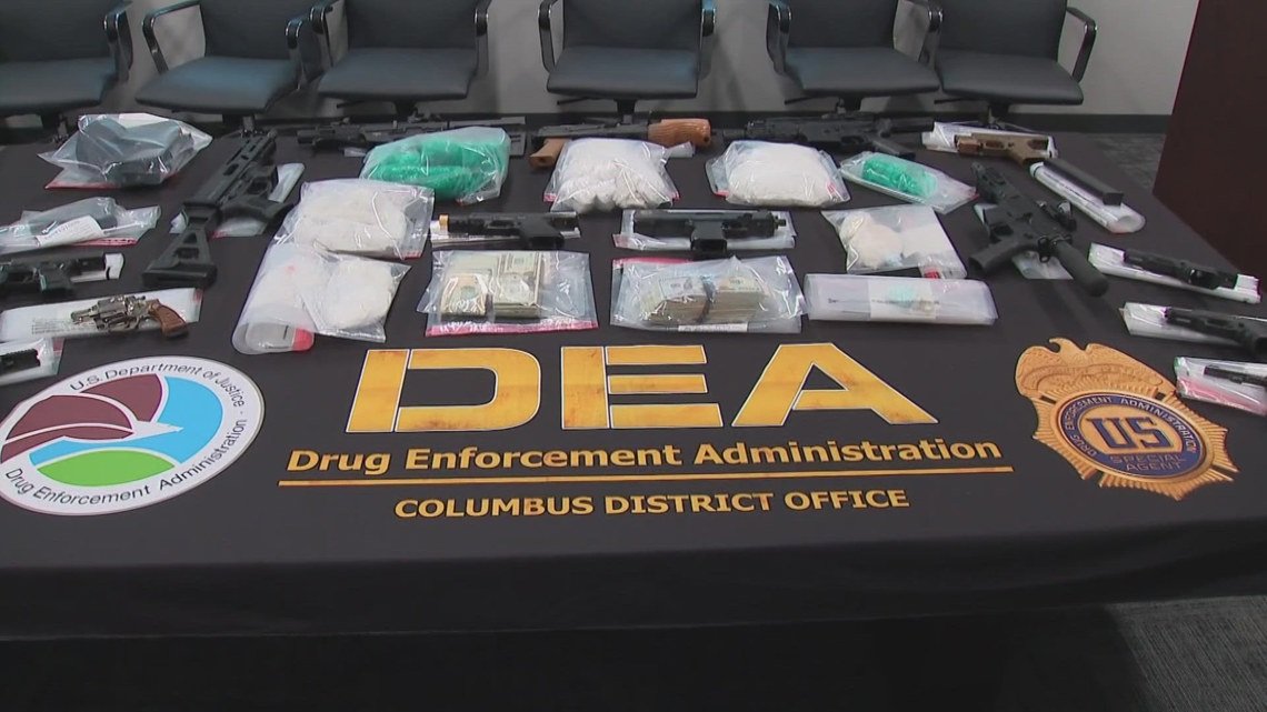 Columbus traffic stop leads to DEA seizure of 4 kilograms of fentanyl, cocaine