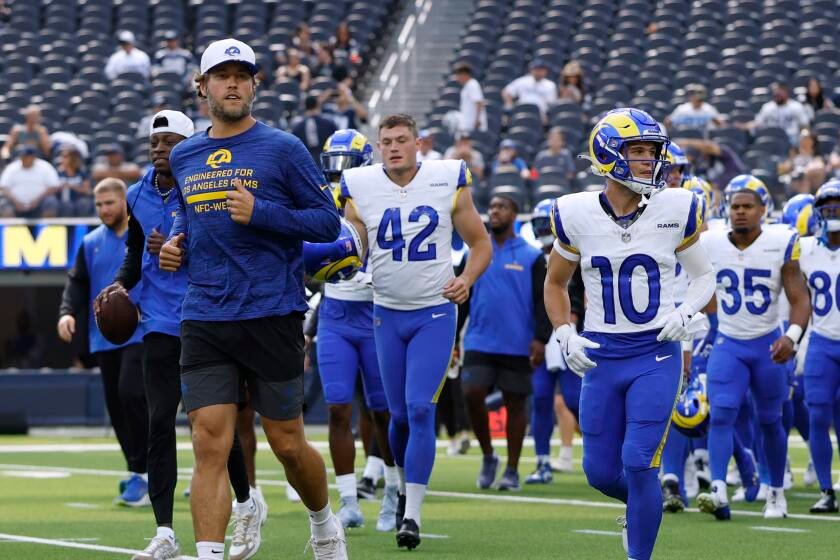News Analysis: Matthew Stafford’s injury raises serious concerns for Rams as season approaches