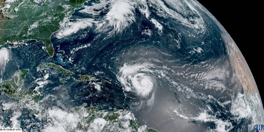 Hurricane Erin undergoing rapid intensification into Atlantic’s first Category 4