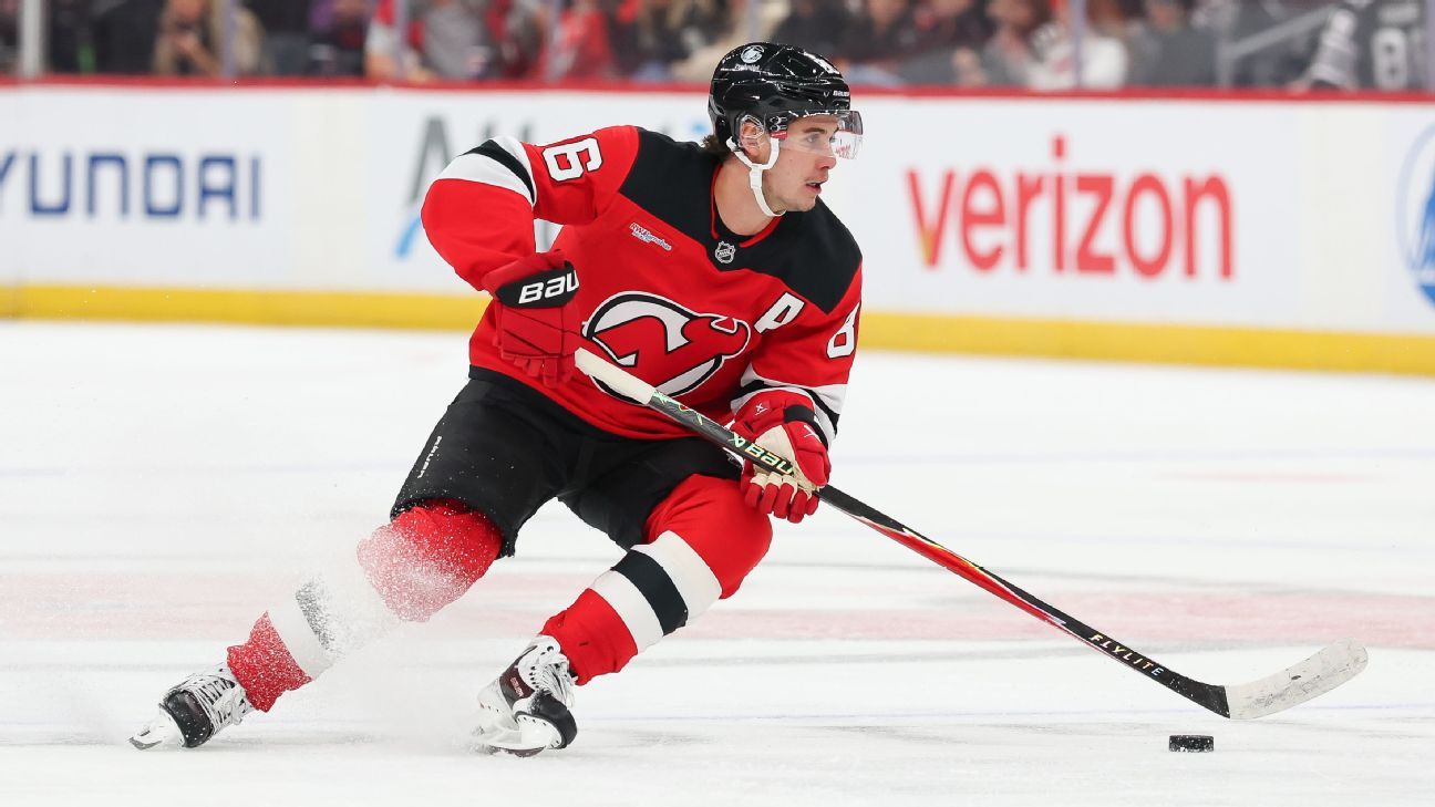 Devils’ Jack Hughes returns to lineup after ‘freak’ hand injury