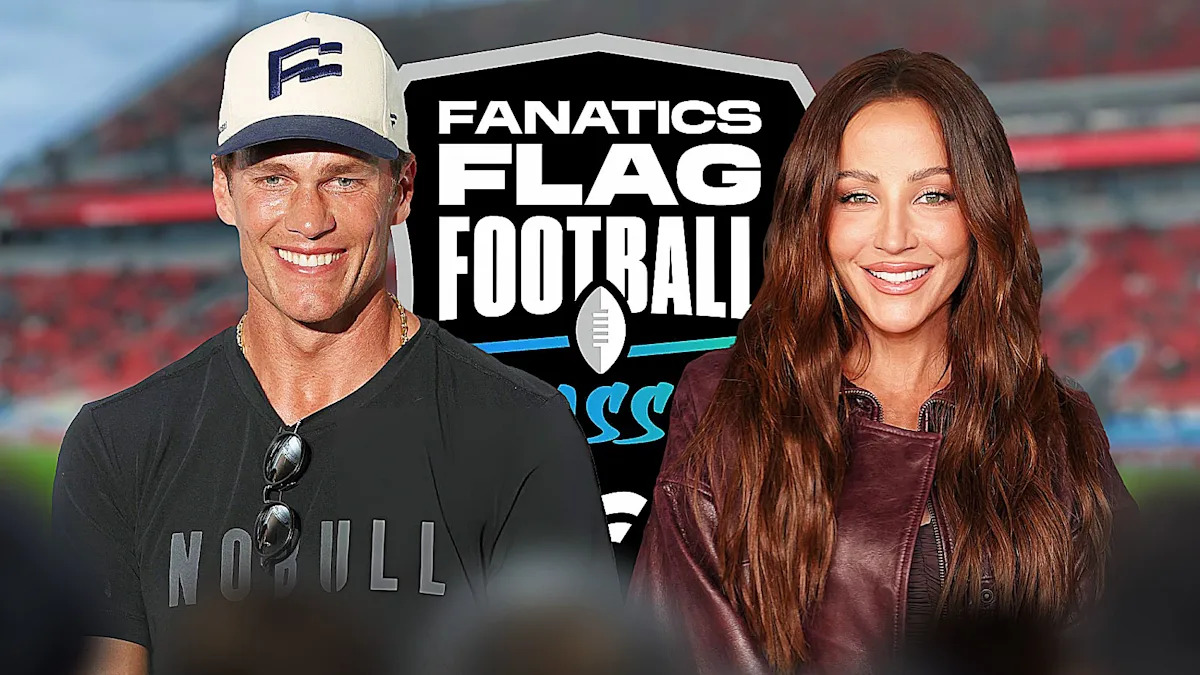 Tom Brady, Kay Adams cause a stir with Fanatics Flag Football Classic appearance