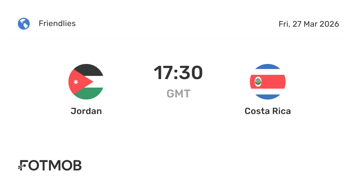 Jordan vs Costa Rica – live score, predicted lineups and H2H stats