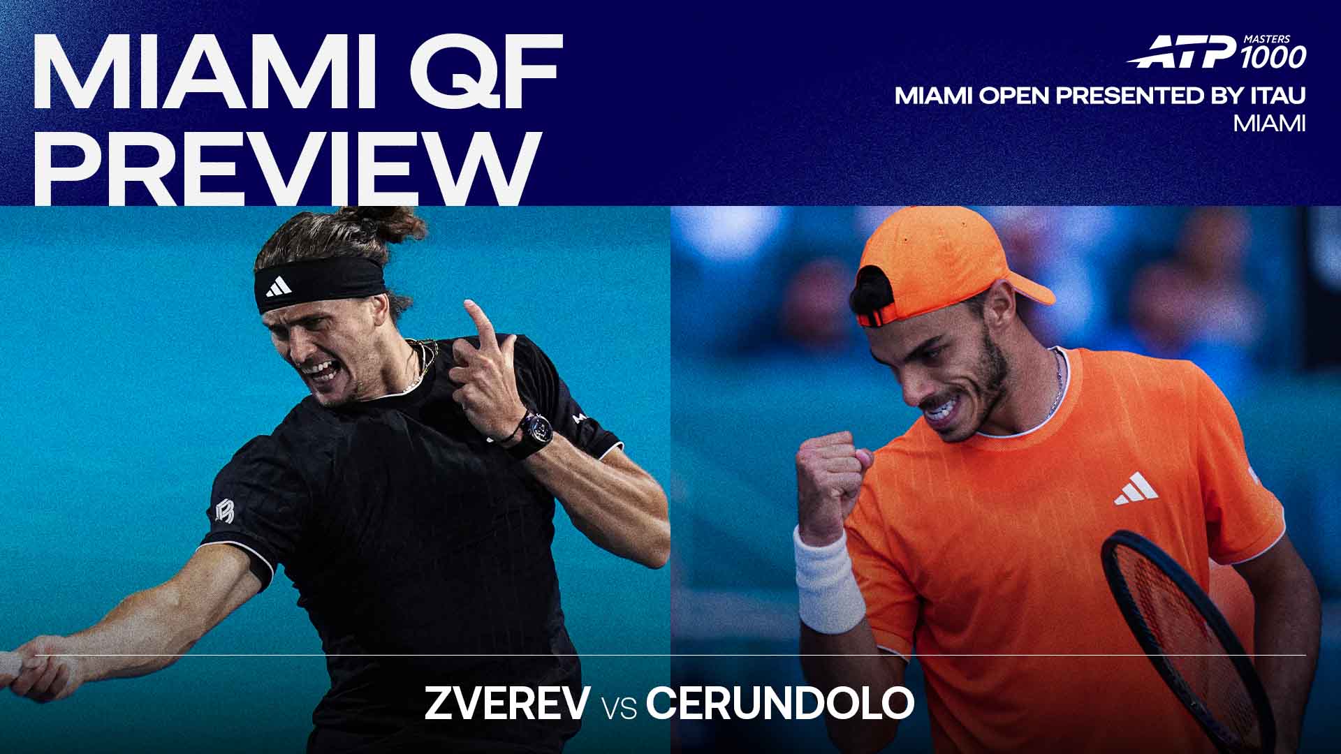 Miami QF Preview: Alexander Zverev, Francisco Cerundolo clash for bragging rights | ATP Tour