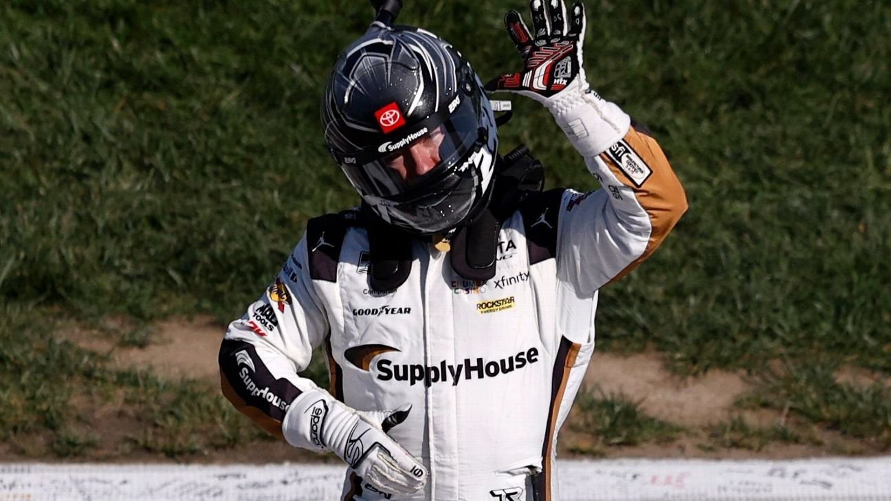 Tyler Reddick tops Kyle Larson in OT for 5th Cup Series win