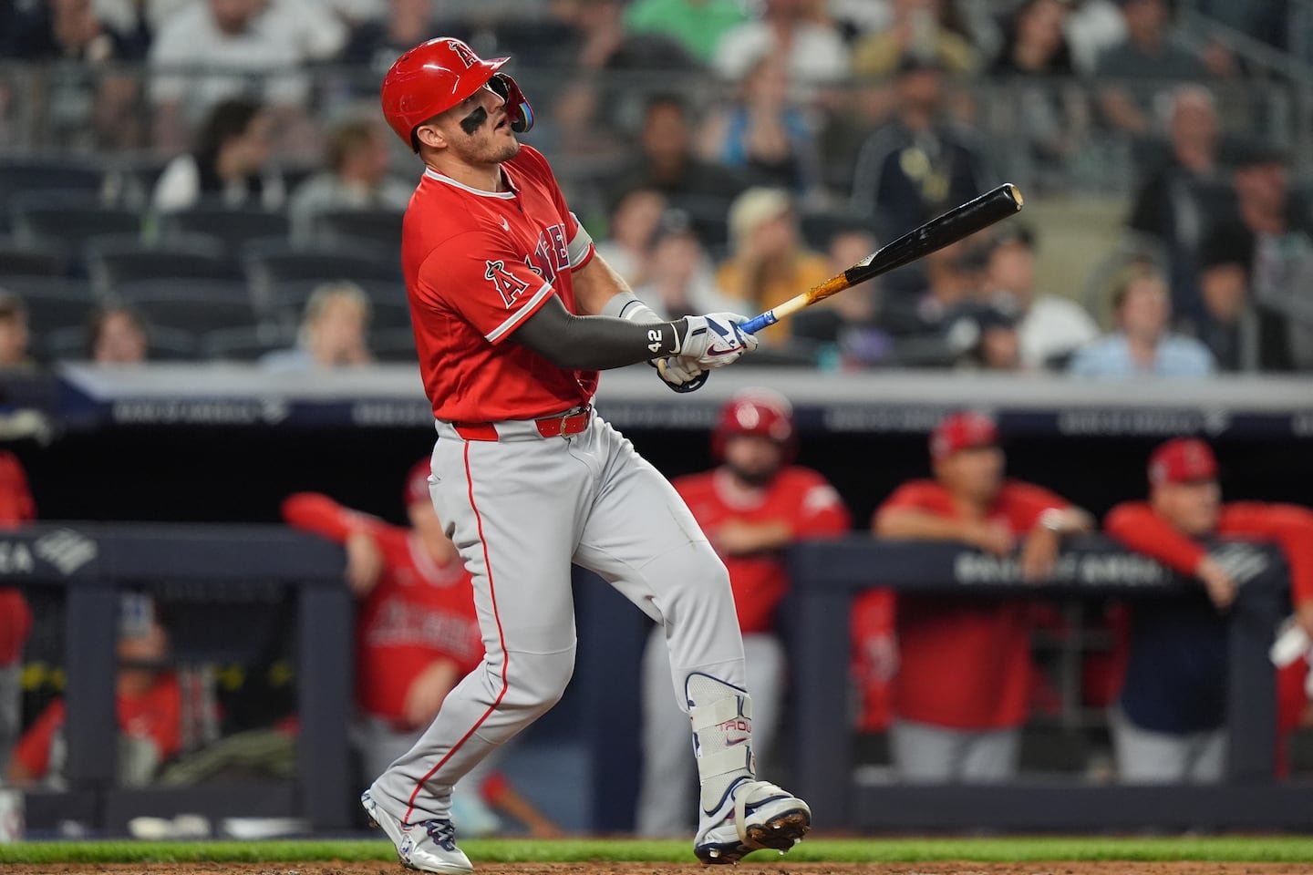 Mike Trout is off to a great start this season. He just hit five home runs in a four-game series against the Yankees.