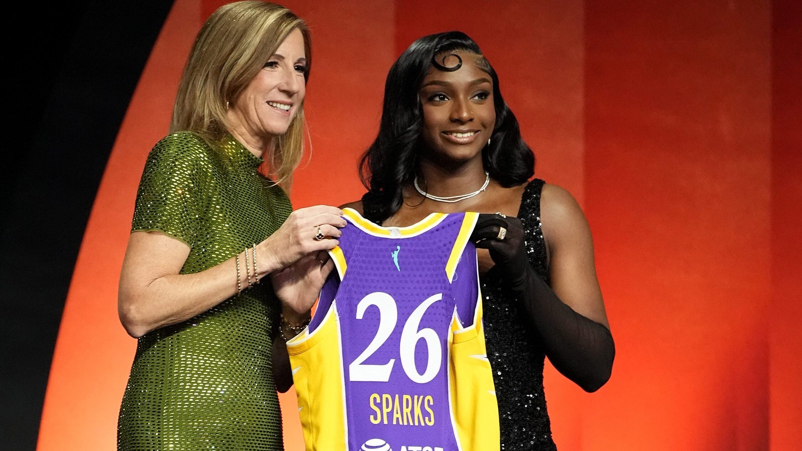 Ta'Niya Latson drew inspiration from old Hollywood for her WNBA draft outfit