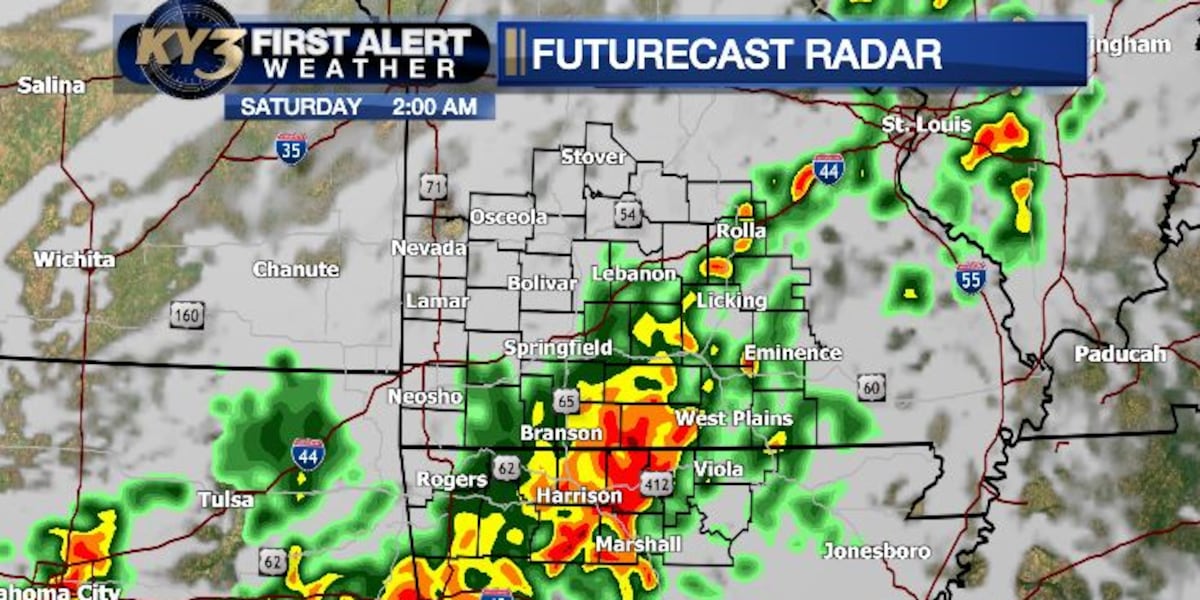 Severe Thunderstorm Watch issued for the Ozarks