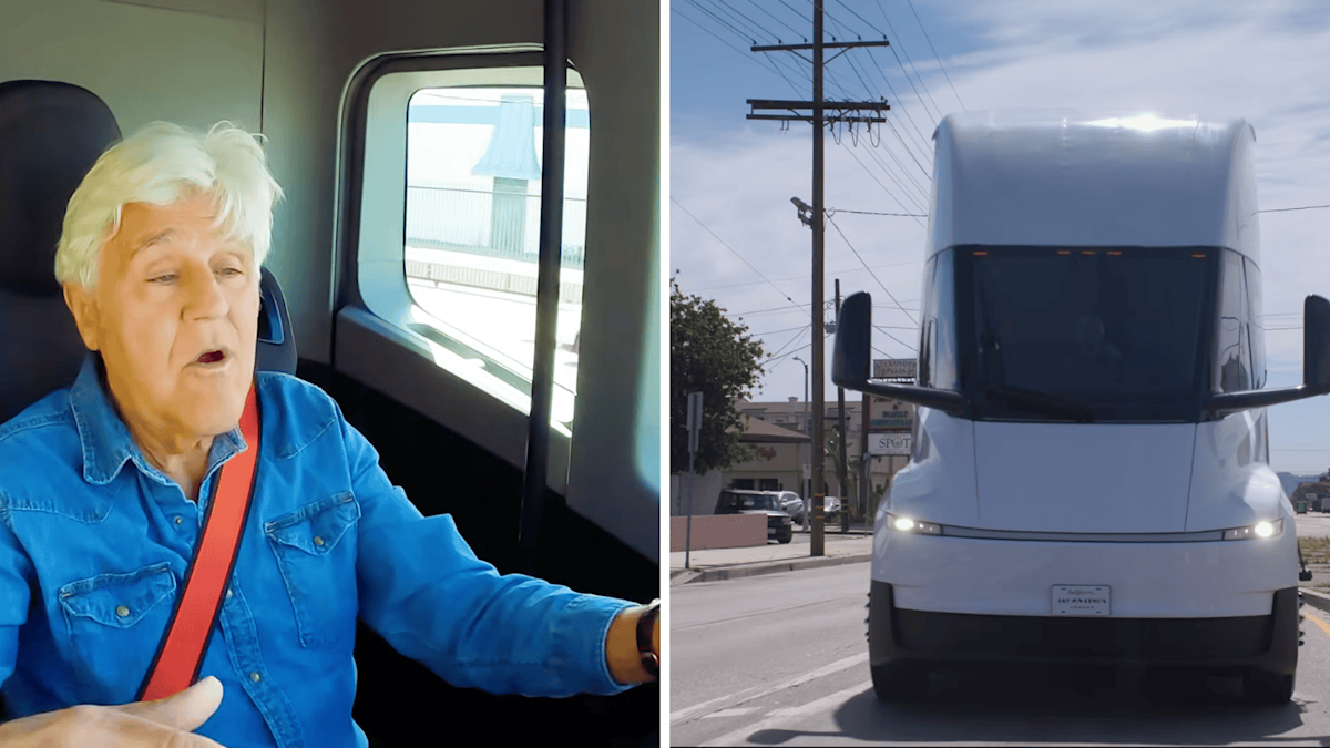 Jay Leno took the Tesla Semi for a spin. Its 1-million-mile battery could spell trouble for diesel