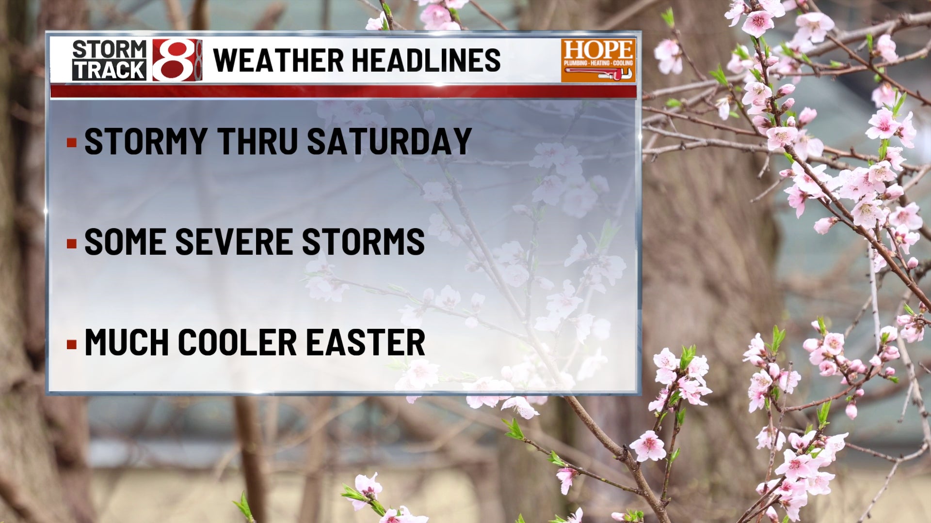 Stormy start to Easter weekend, cooler Sunday – Indianapolis News | Indiana Weather | Indiana Traffic