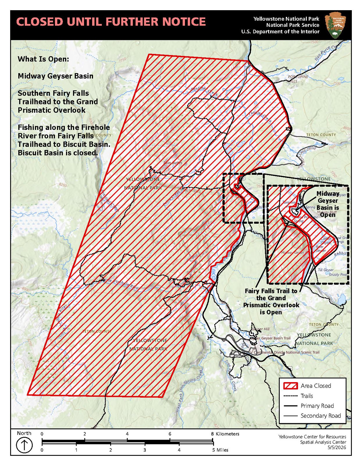 Hikers injured by bear in Yellowstone National Park