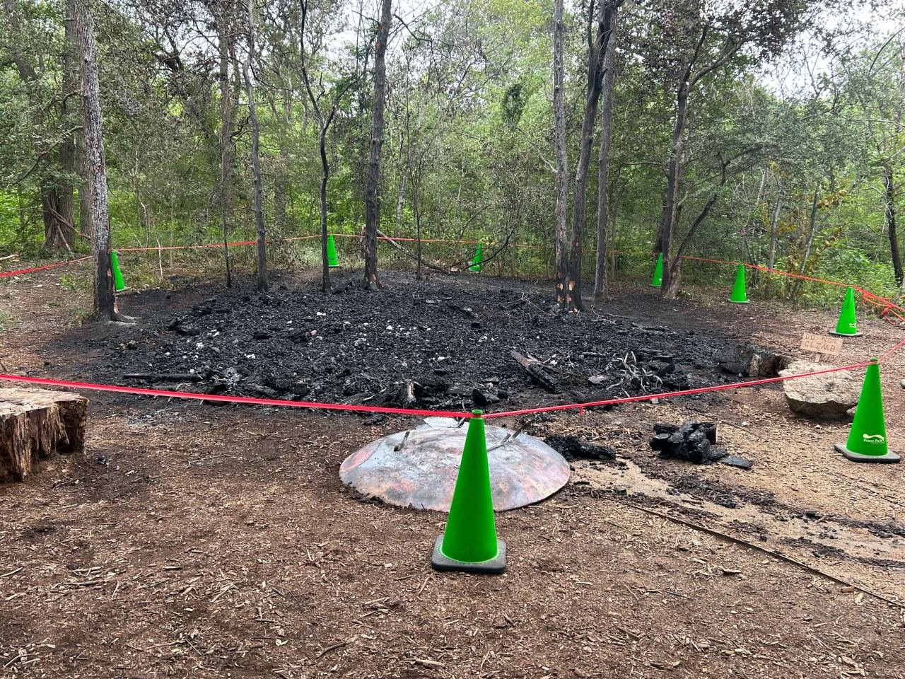 Pease Park troll art installation in Austin burns down