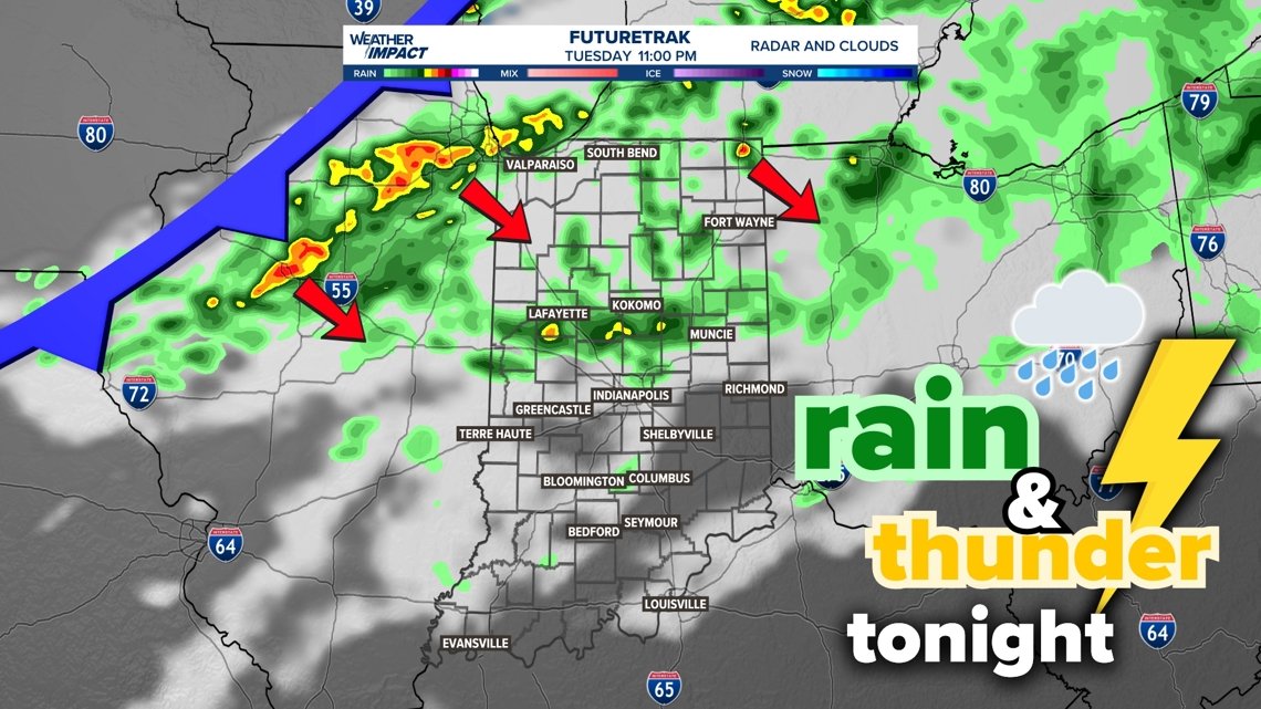 Timing some rain and thunder tonight for Indiana (May 12-13) | 13Weather Blog