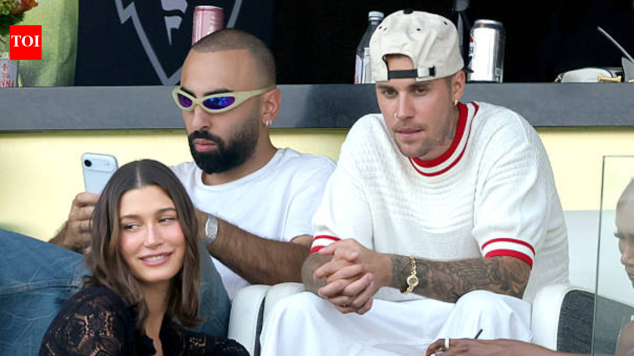 Hailey Bieber left frustrated during debut FIFA World Cup 2026 appearance with Justin Bieber, fans troll the Canadian star for missing home game for USA | Football News