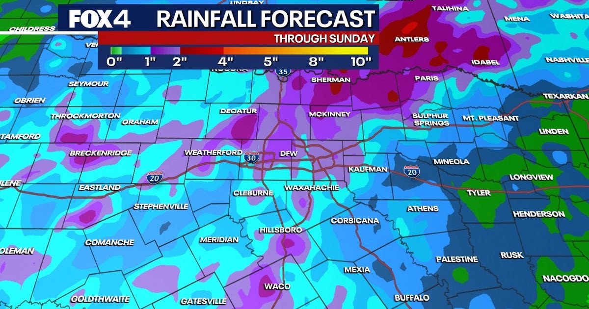 Dallas weather: Multiple rounds of storms tracking toward DFW this weekend