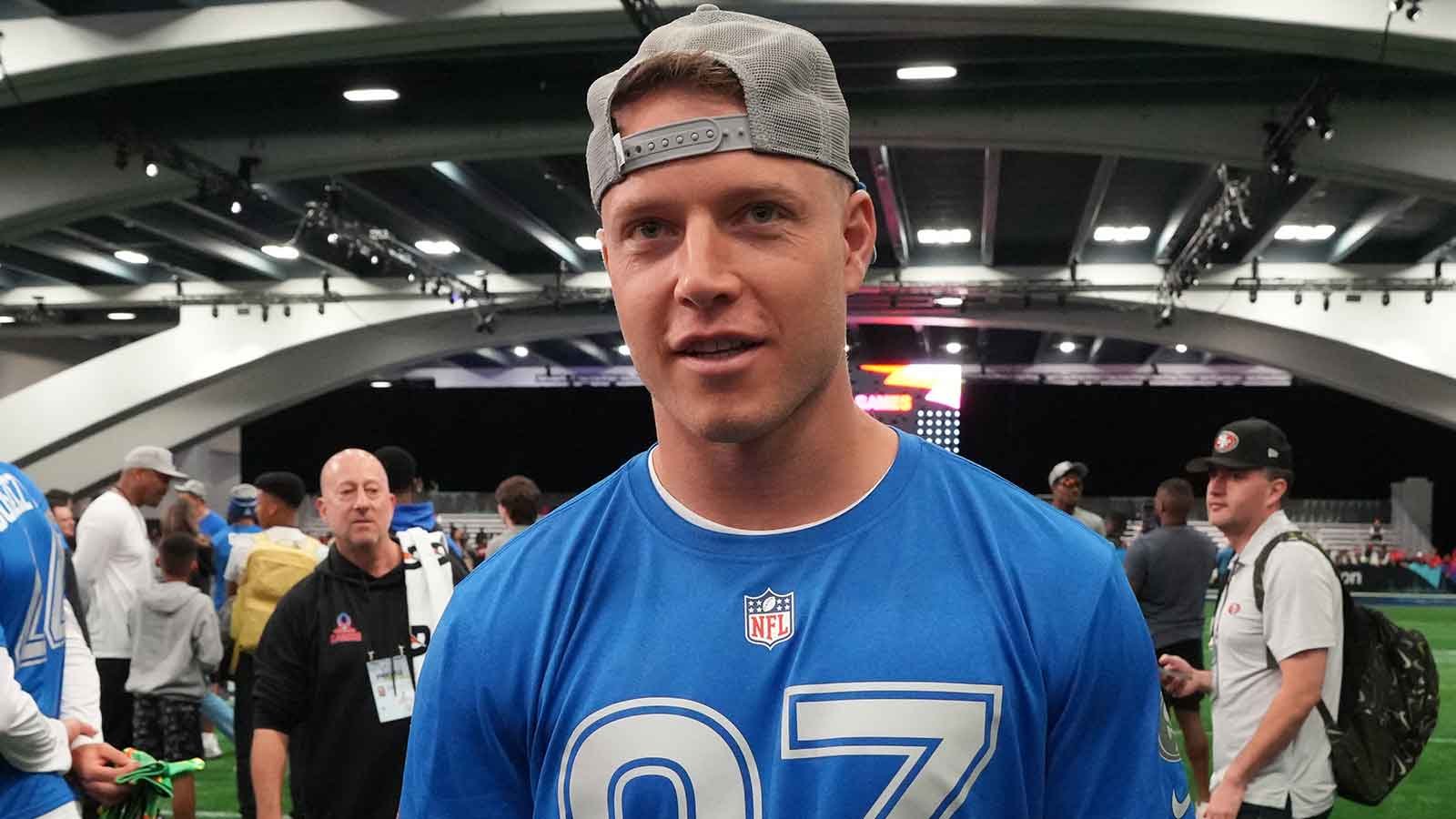 Christian McCaffrey catches attention with workout photos