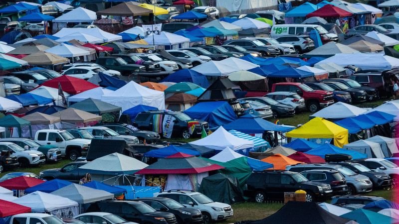Dead baby is found in a portable toilet at a music festival in Michigan