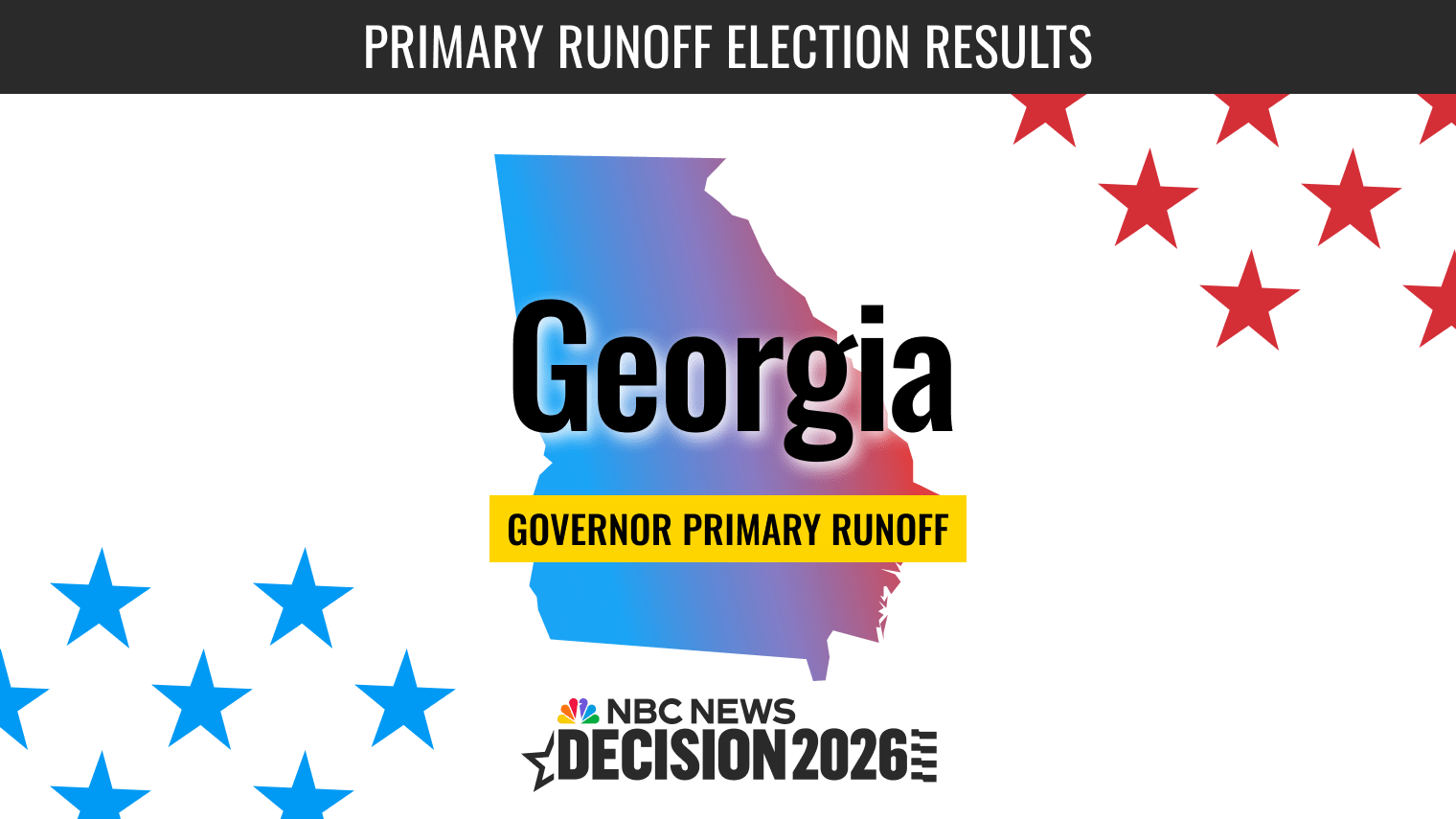 Georgia Governor Primary Runoff Election 2026 Live Results