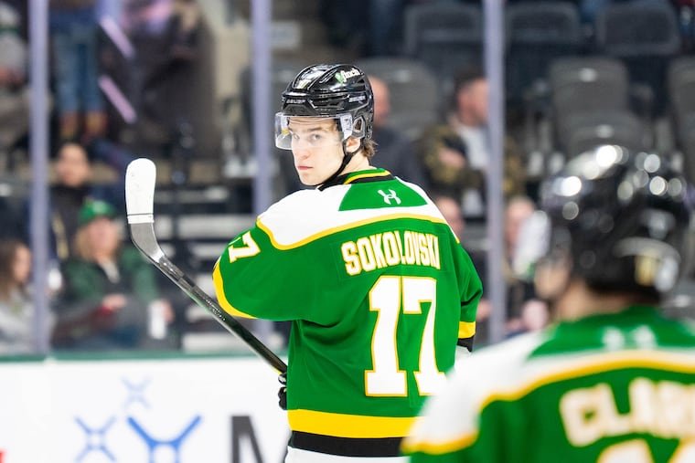 Grading the Flyers’ pick of London defenseman Maksim Sokolovskii