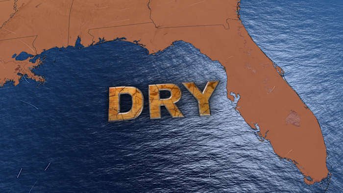 high heat, low rain chances