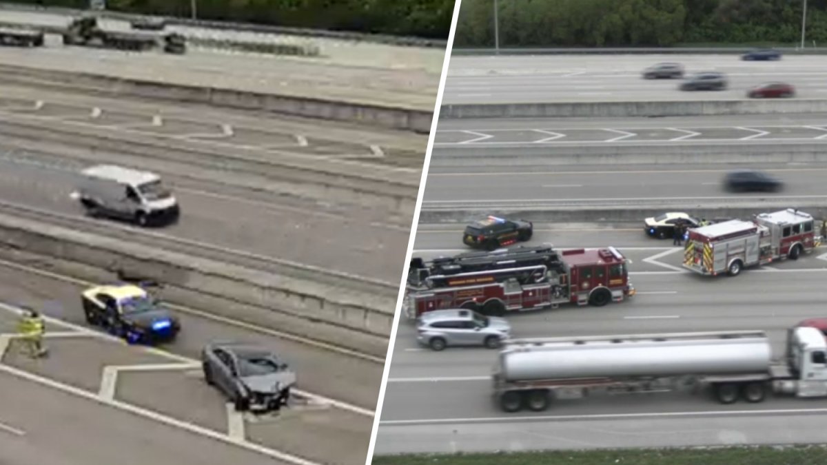 car hits concrete wall – NBC 6 South Florida