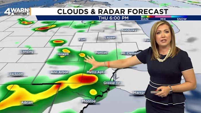 Storms target Southeast Michigan Thursday before beautiful weekend arrives