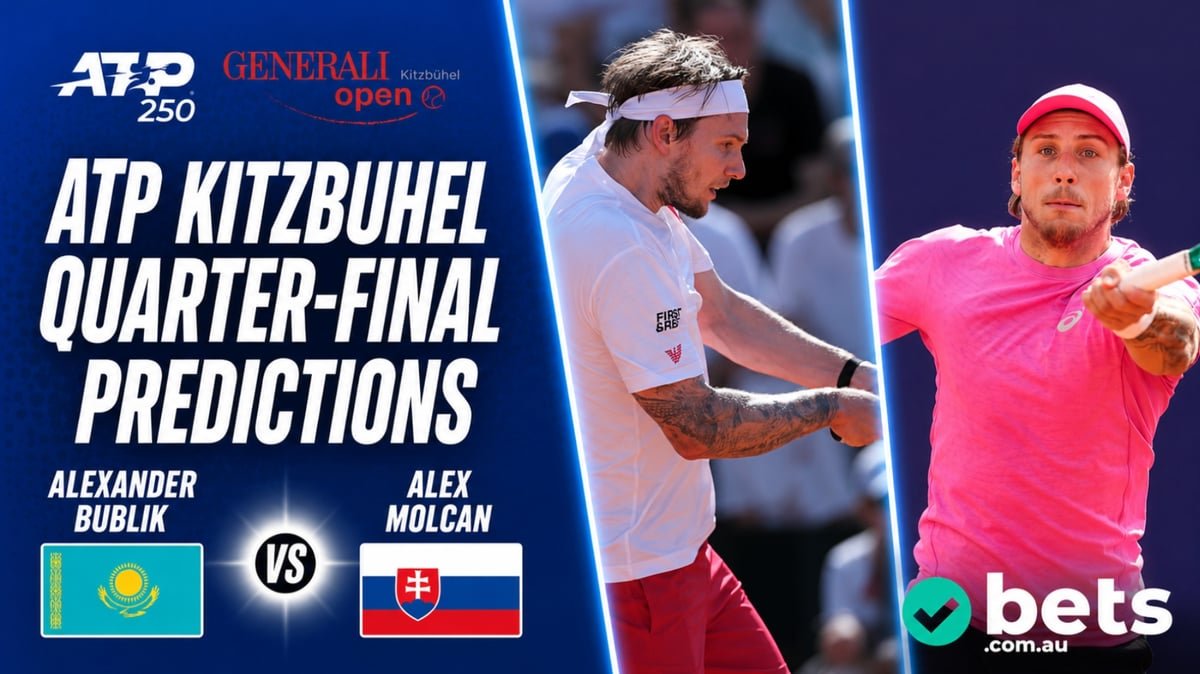 Alexander Bublik vs Alex Molcan ATP KItzbuhel Tips, Prediction & Live Stream