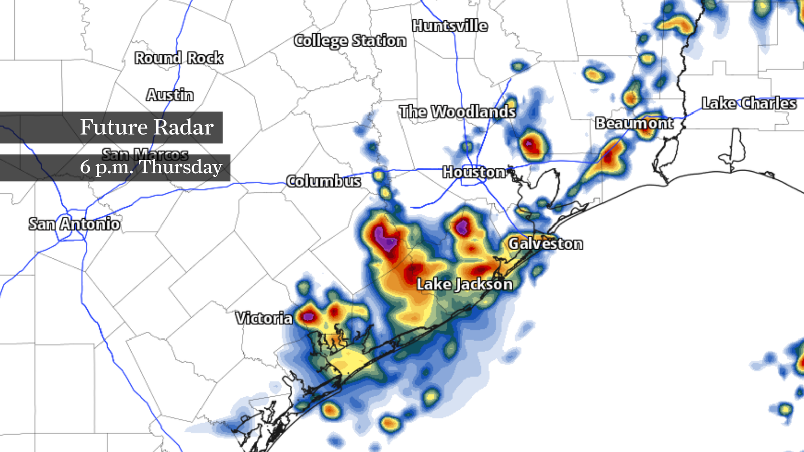 Bertha will hit Houston Thursday. Here’s a timeline of impacts.