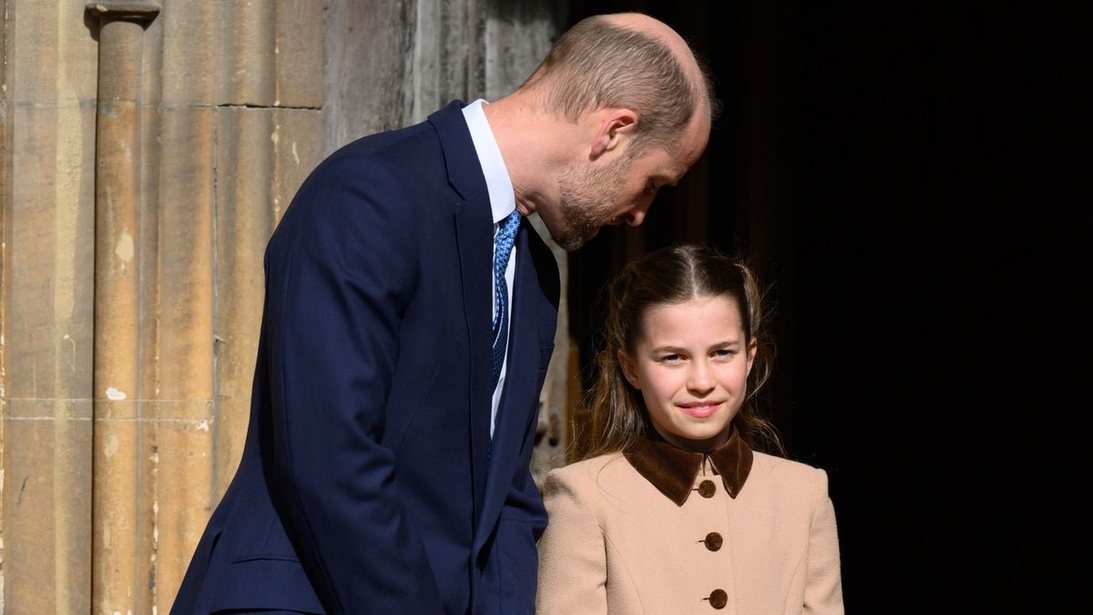 Princess Charlotte looks like Prince William’s twin in ’90s outfit