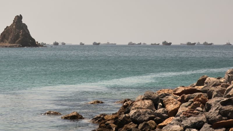 Tanker struck near Strait of Hormuz as Trump heads to NATO summit