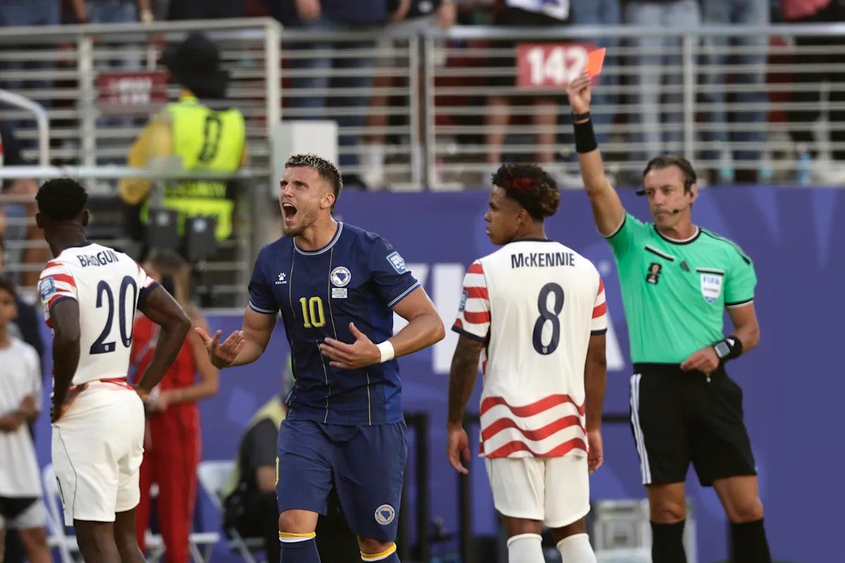 Zinedine Zidane, Luis Suárez and the most notable red cards in World Cup history