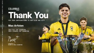 Columbus Crew transfer Max Arfsten to English Championship side Middlesbrough FC
