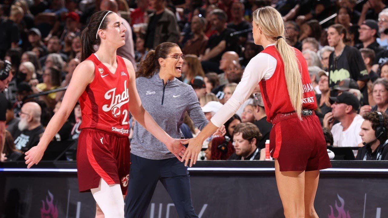 Caitlin Clark kept from reporters despite triple-double night as coach goes viral for women’s sports comments