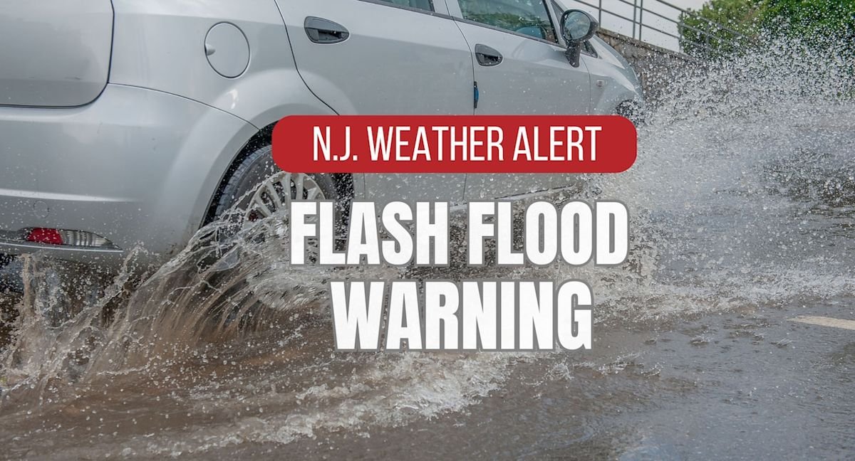 Flash flooding sparks warnings in N.J. areas pounded by heavy rain. Live updates.
