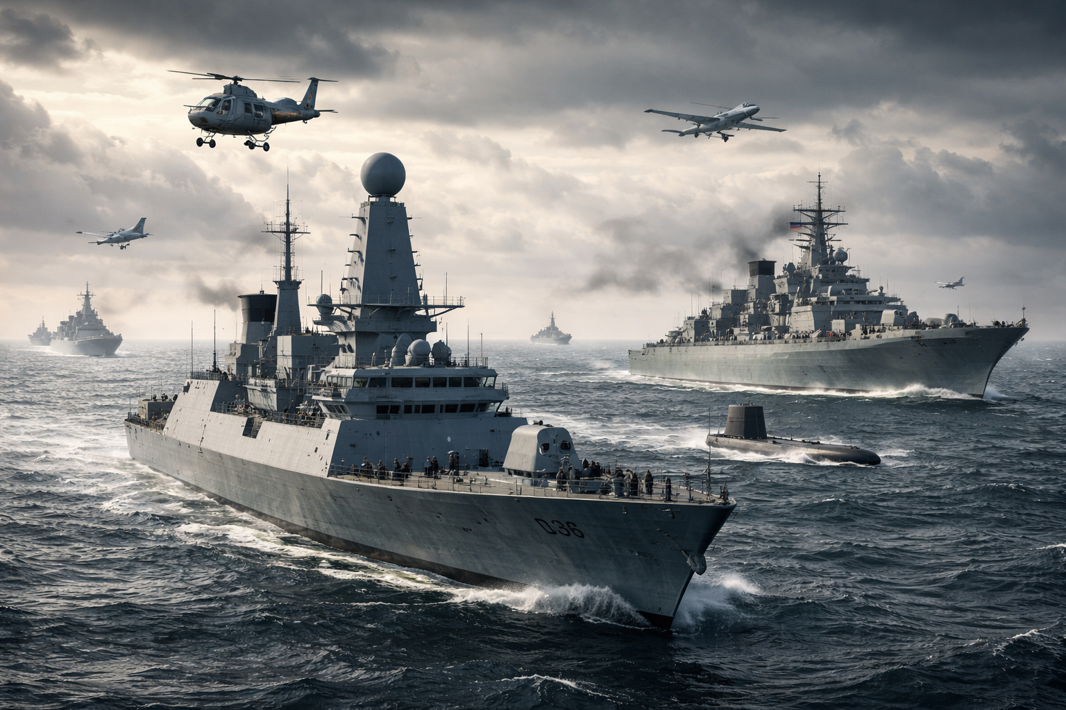 Royal Navy Increases Surveillance by 25% on Russian Vessels Near UK Waters Amid Rising Tensions