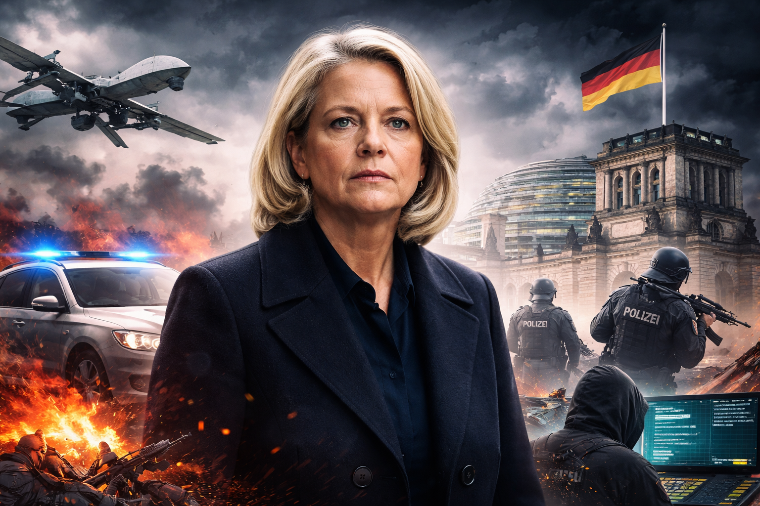 Germany’s Interior Minister Highlights Daily Threat of Hybrid Warfare Amid Drone Incidents