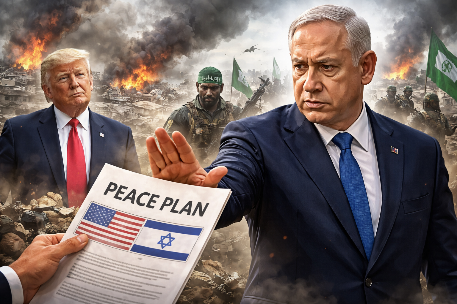 Netanyahu Rejects Trump-Backed Gaza Peace Plan Over Hamas Disarmament