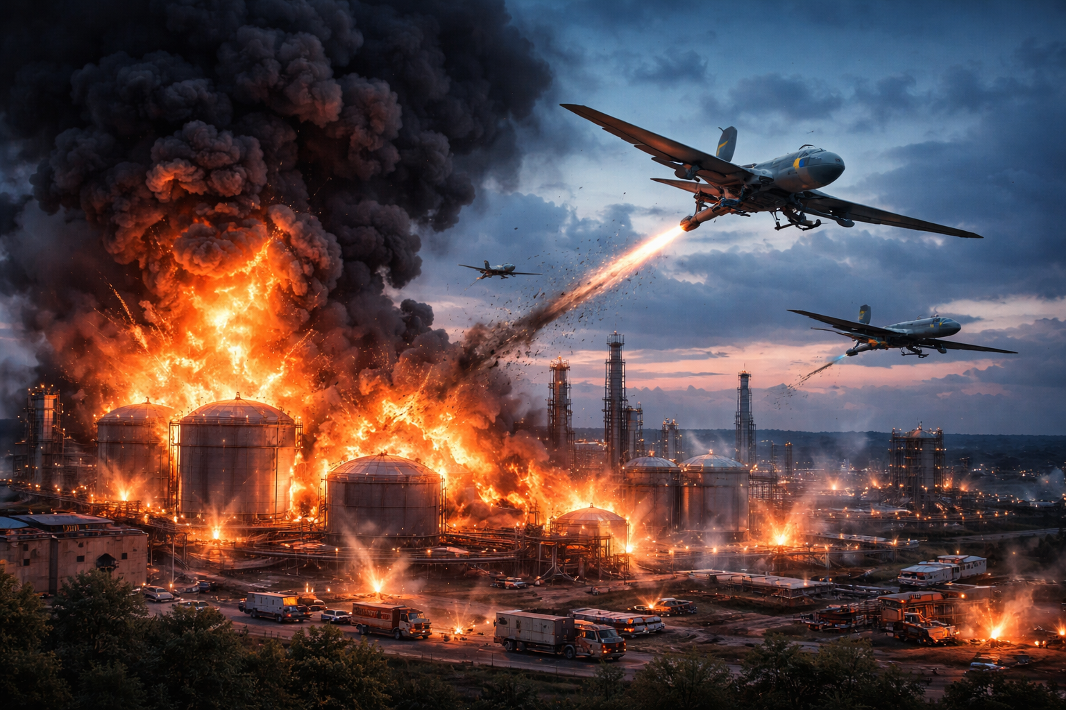 Ukraine’s Drone Strike on Taneco Oil Refinery in Russia’s Nizhnekamsk Kills at Least 13, Deepening Long-Range Attacks Inside Russia