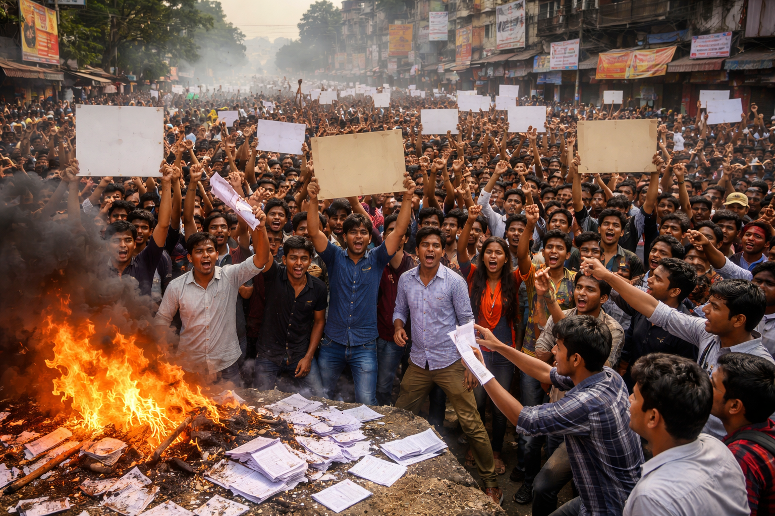 Protests Over Exam Irregularities Escalate in Jharkhand, India