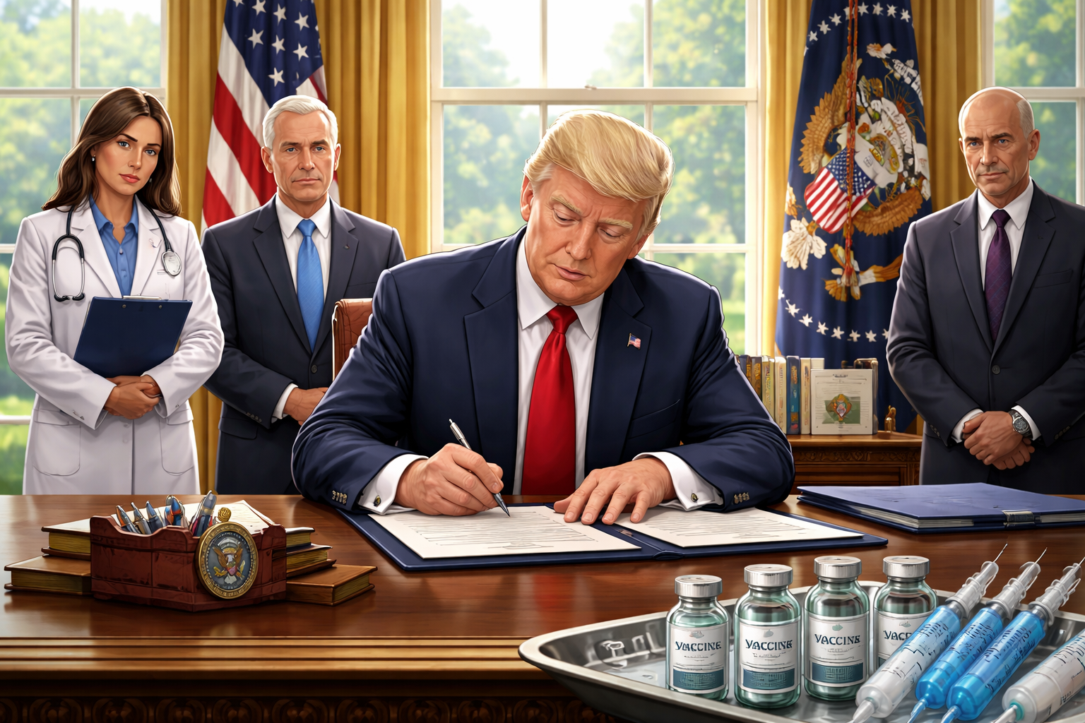 Trump Signs Executive Order to Change US Childhood Vaccine Policies