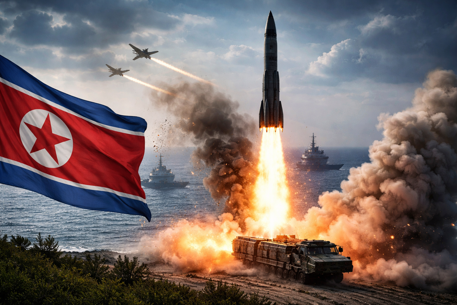 North Korea Test-Fires Ballistic Missile Ahead of US-South Korea Military Drills