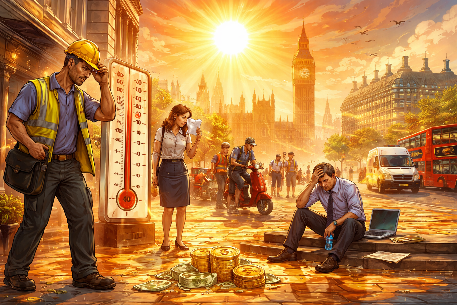 UK Heatwaves May Have Cost Economy £4.4bn So Far in 2023 as Extreme Heat Reduces Worker Productivity and Spurs Urgent Calls for Government Action