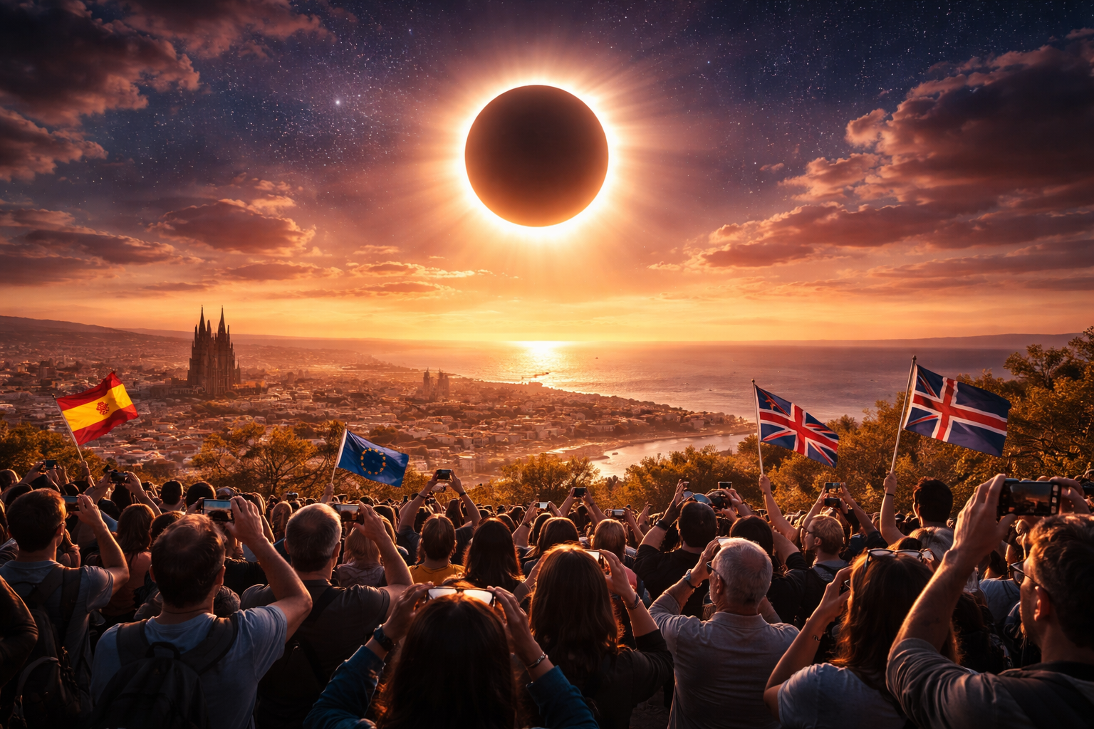 Europe Solar Eclipse Live: Millions Witness Rare Total Eclipse Across Spain, UK, and Iceland Creating Unforgettable Experience