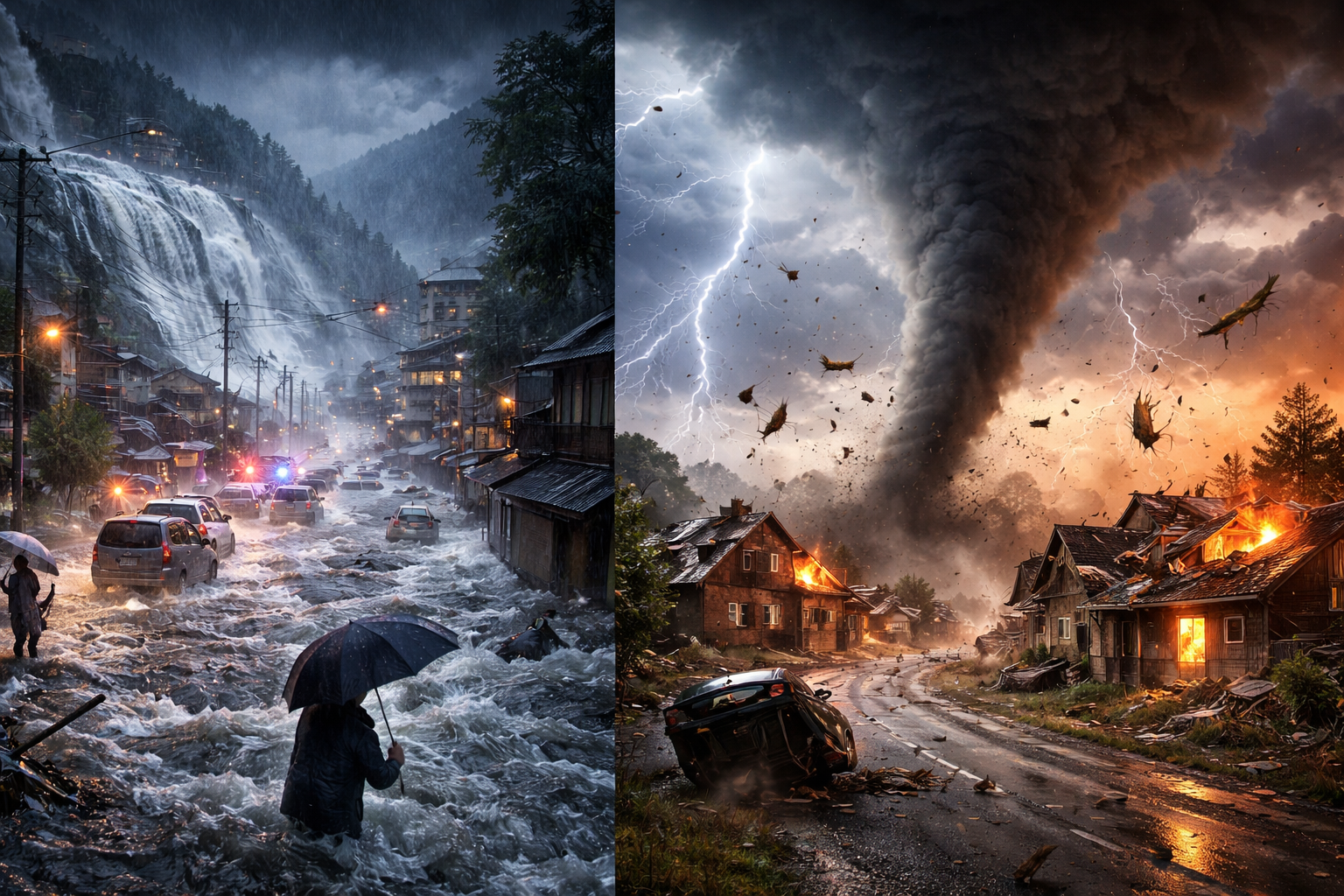 Extreme Rainfall Hits Japan’s Ishikawa and Toyama Prefectures While Severe Tornado Strikes Southwest France Amid Western Europe Storms