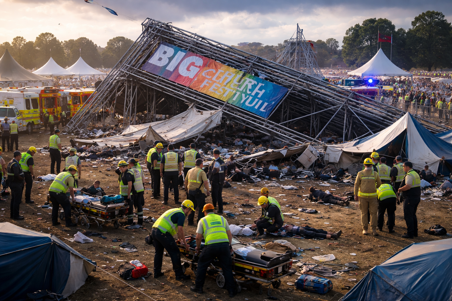 One Dead and Six Injured After Large Sign Falls at UK Christian Festival