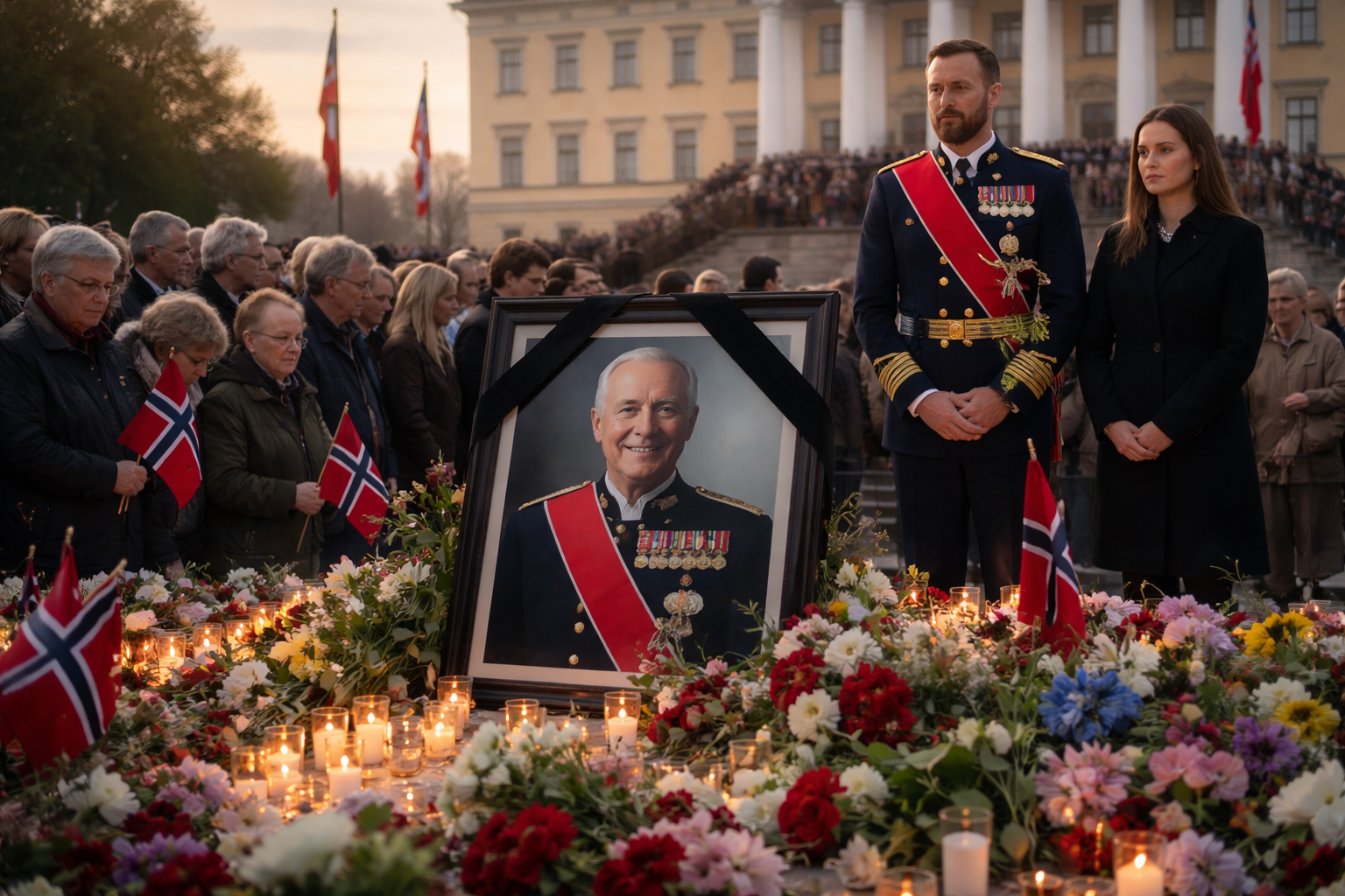 Norwegians Mourn King Harald V as Beloved Grandfather Figure, New Era Begins with King Haakon VIII and Crown Princess Ingrid Alexandra