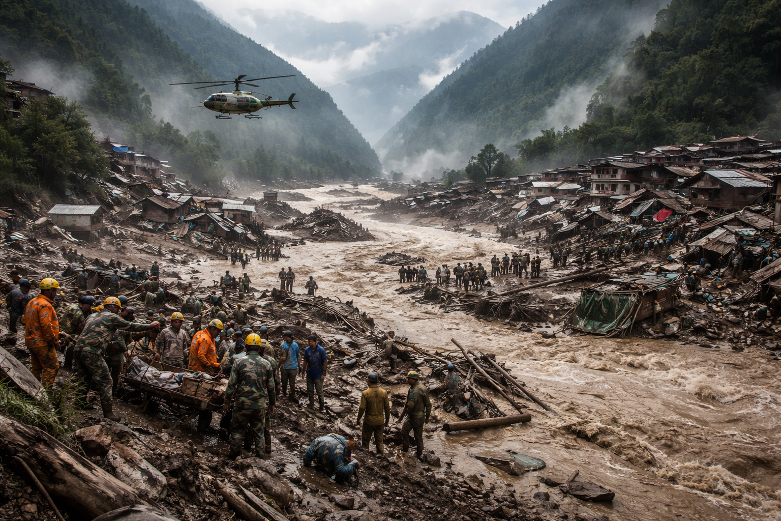 Death Toll from Nepal-Tibet Flash Floods Surpasses 600 as Rescue Efforts Continue