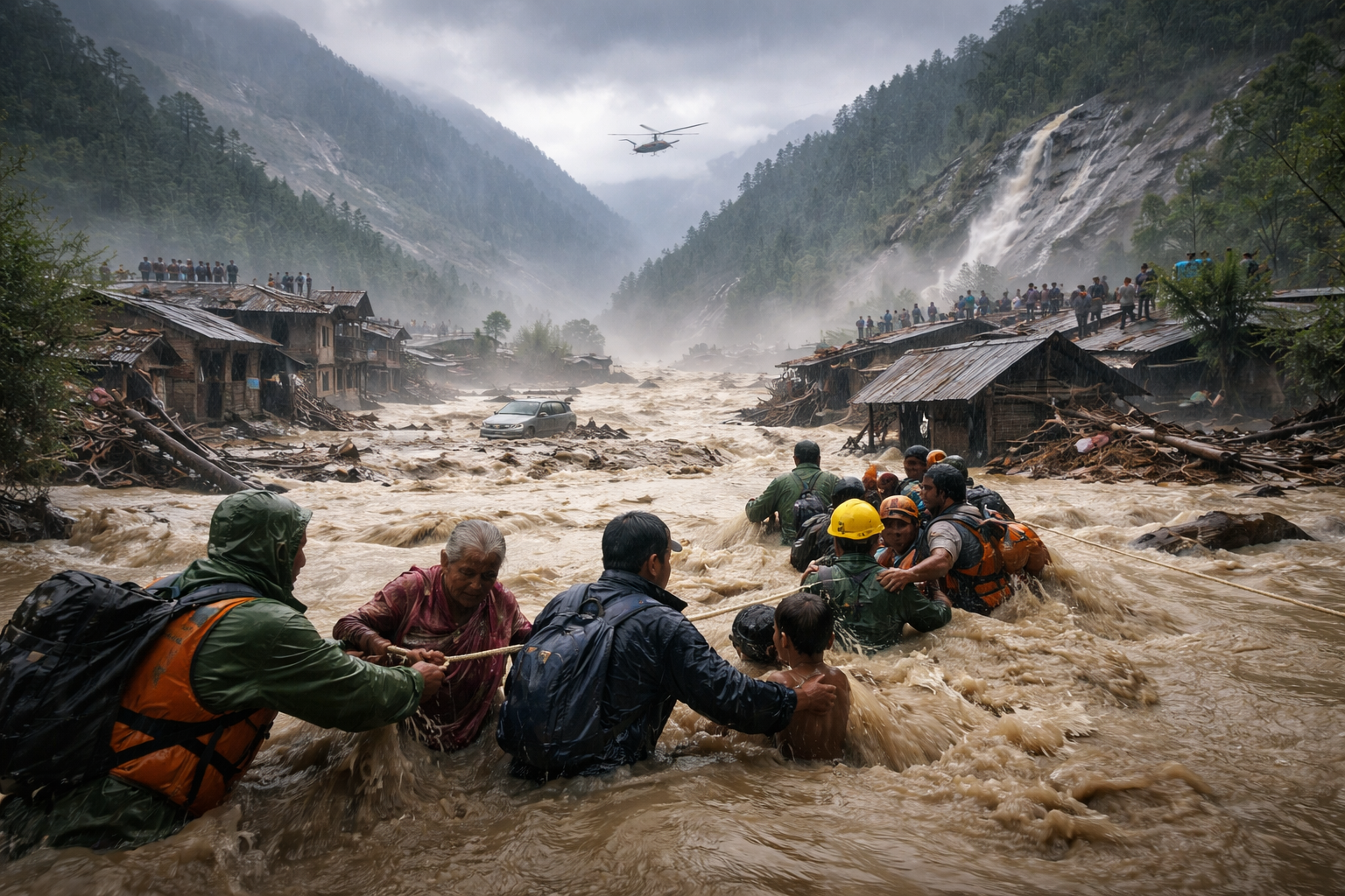 Nepal Issues New Flood Warning as Death Toll Rises and Thousands Remain Missing