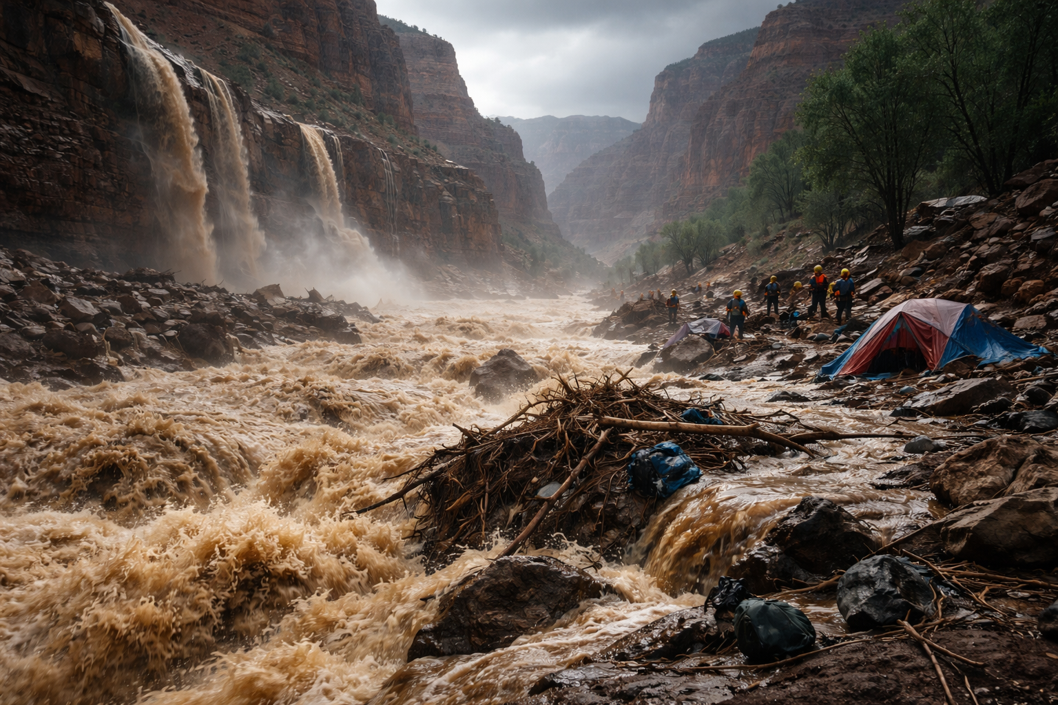 Flash Flood in Grand Canyon National Park Kills One and Leaves 15 Missing