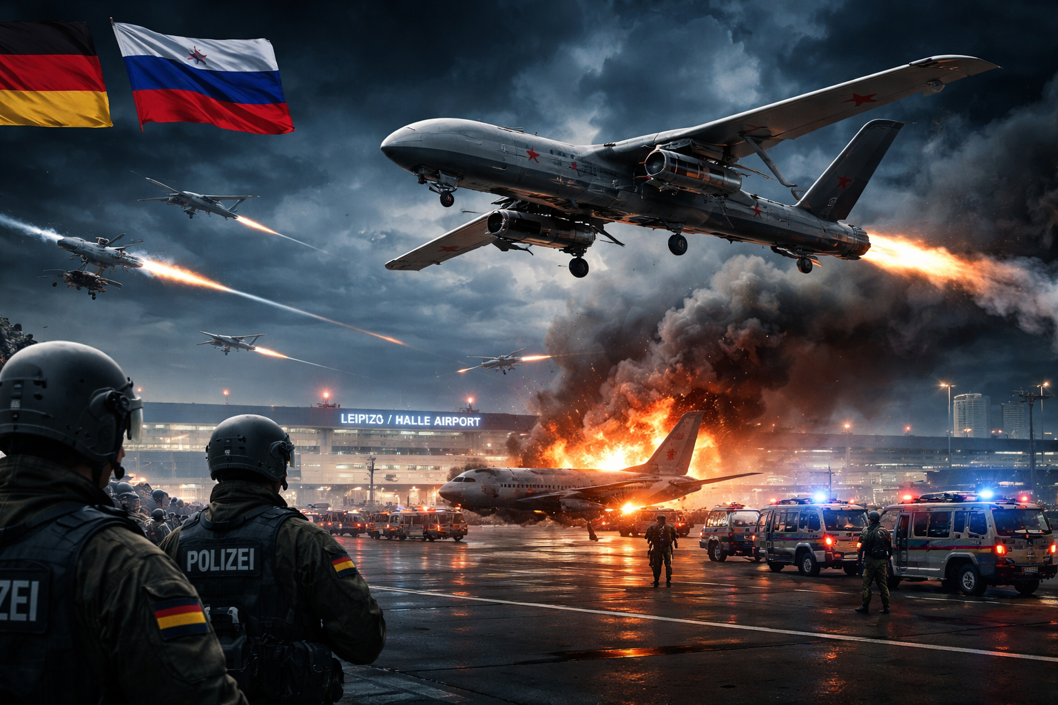 Germany Holds Russia Responsible for Attempted Drone Attack on Leipzig/Halle Airport