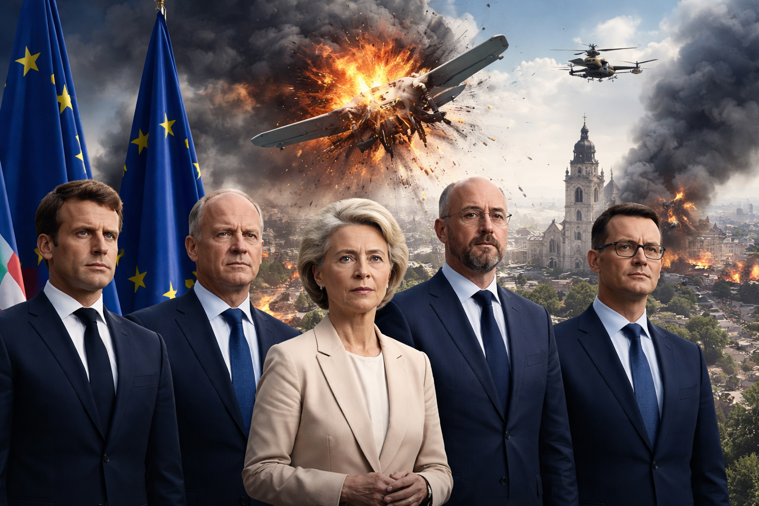 EU Leaders Condemn Russia as Germany Attributes Leipzig Drone Incident to Moscow